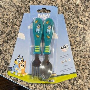 Bluey Kids Fork and Spoon Set